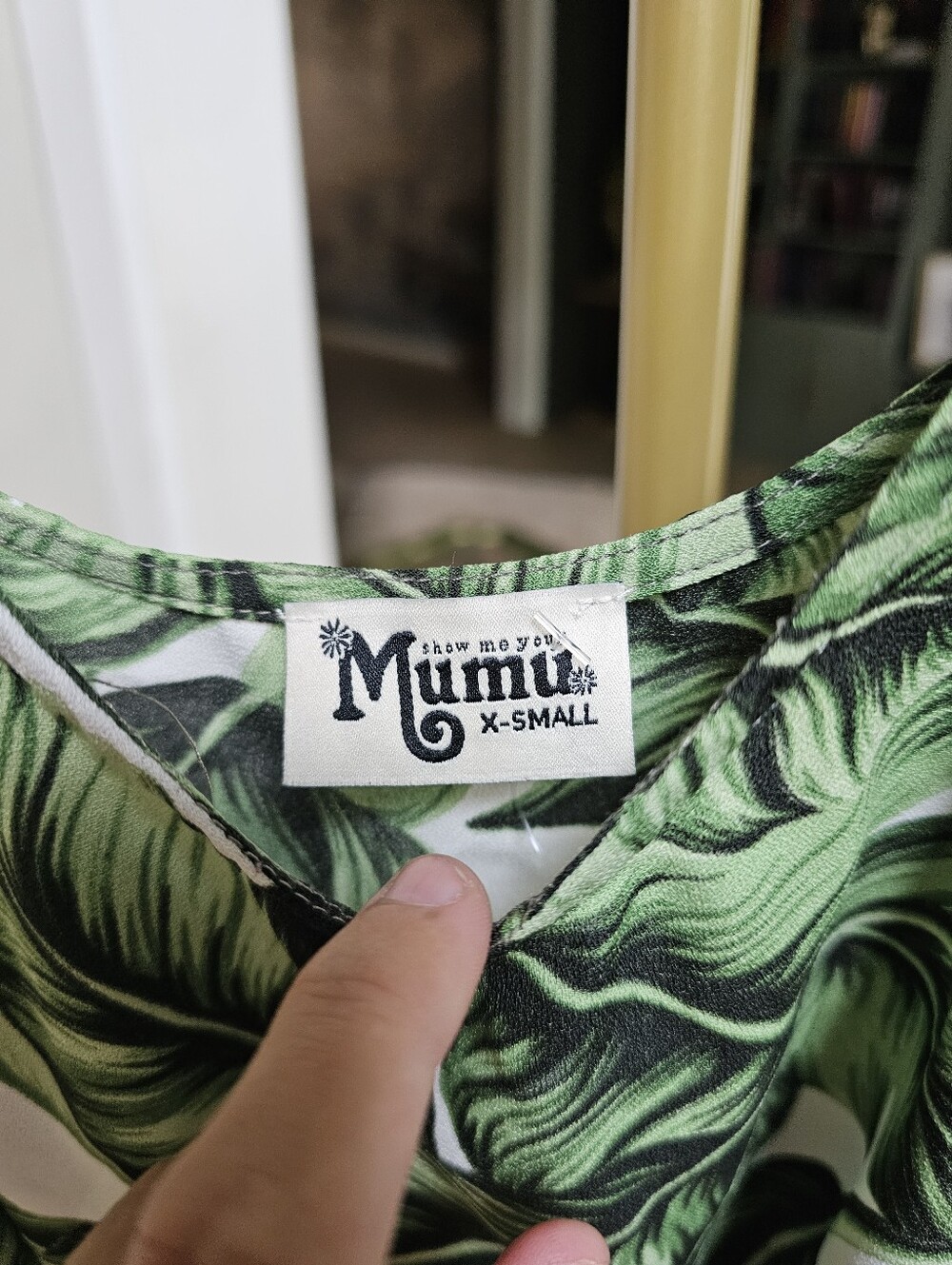 $145 Show Me Your Mumu Frond of You Circus Mini Palm Leaf Leaves Dress - Picture 5 of 7